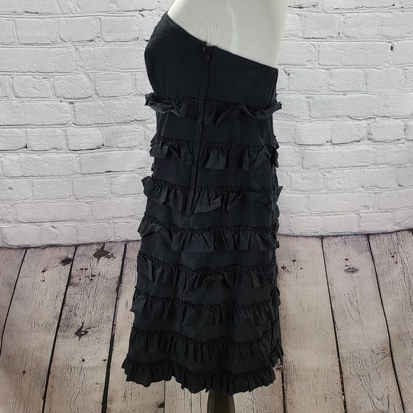 GAP Silk Cotton Blend strapless ruffle dress - Picture 11 of 13